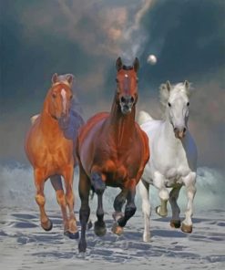 Aesthetic Horses Paint by numbers