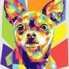 Chihuahua Pop Art paint by numbers