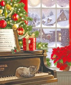 Christmas Piano Paint by numbers