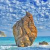 Cyprus Rock Seascape Paint by numbers