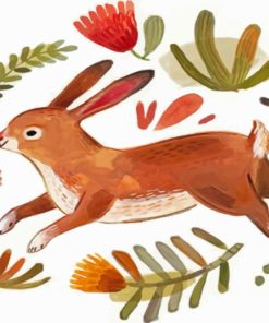 Hare Illustration Paint by numbers