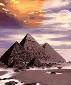 The Pyramids Of Giza paint by numbers
