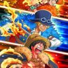 One Piece Luffy Ace Sabo Paint by numbers