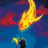 painting-by-numbers-art-paint-by-number-Black-cat-and-golden-goldfish-cartoon-pictures-by-numbers