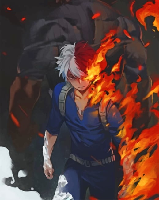 Paint by Number Anime Fire