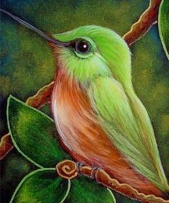 Sweet Hummingbird paint by numbers