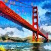Golden Gate Bridge Paint by numbers