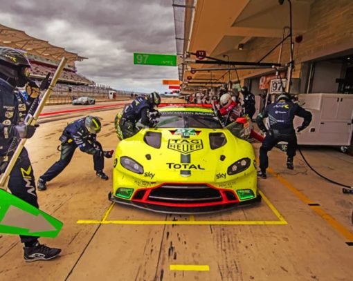 Aston Martin Race Car Paint by numbers