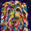 Colorful Airedale Terrier Paint by numbers