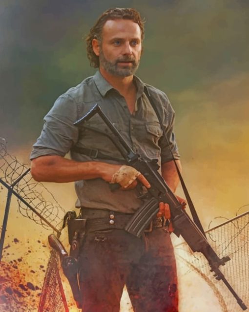 Rick Grimes Paint by numbers