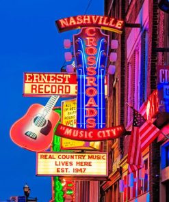Aesthetic Nashville Paint by numbers