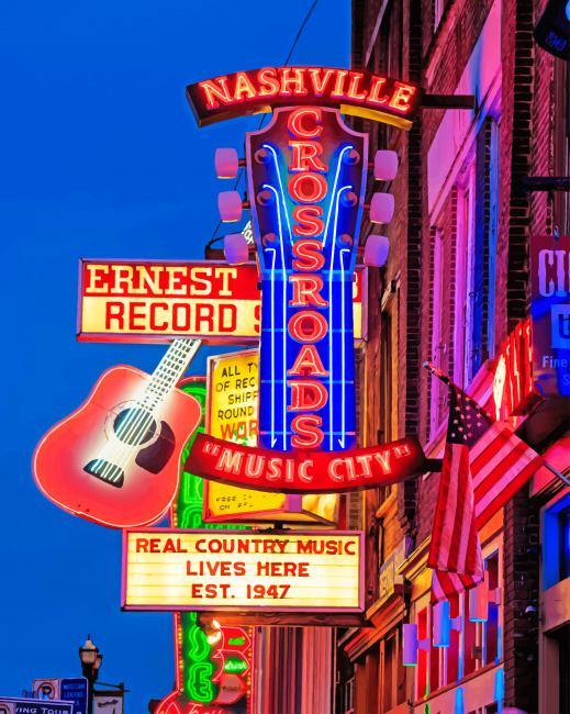 Aesthetic Nashville Paint by numbers