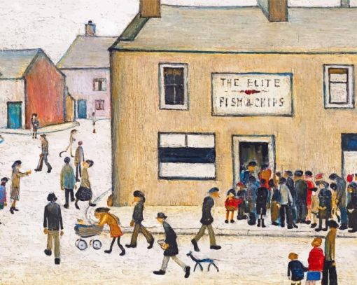Aesthetic L S Lowry Paint by numbers