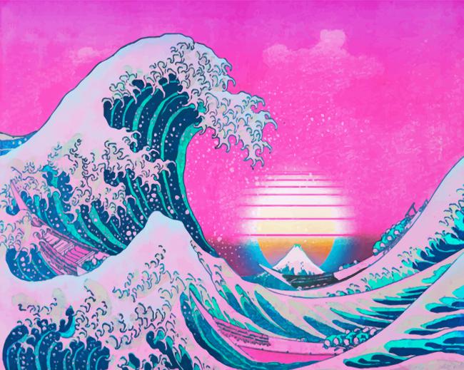 The Wave Paint By Number - NumPaints - Paint by numbers
