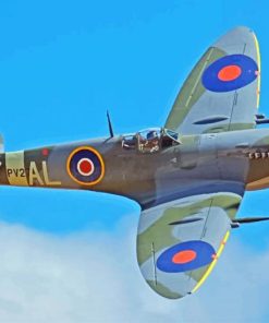 Aesthetic Spitfire paint by numbers