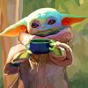 Baby Yoda Paint by number