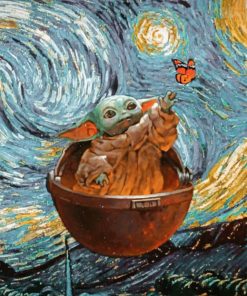 Baby Yoda With Stitch Paint By Numbers 