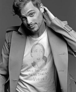 Black And White Matthew Gray Gubler Paint by numbers