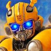 Bumblebee Transformers paint by numbers