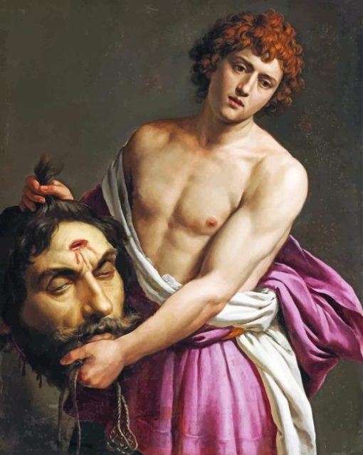 David With The Head Of Goliath Piant by numbers