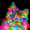 Colorfully Diverse Cat Paint by numbers
