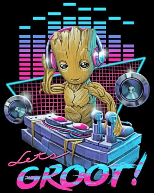 Dj Groot Paint by numbbers