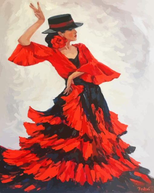 flamenco dancer Paint by numbers