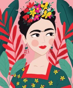 Frida Kahlo Illustration Paint by numbers