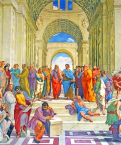 The School of Athens paint by numbers