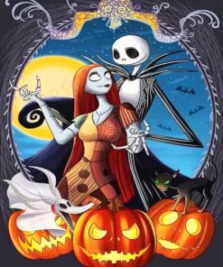 Jack And Sally Paint by numbers