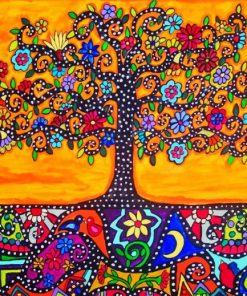 Mexican Folk Art paint by numbers