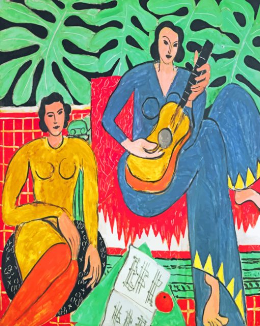 Musician Women Matisse Paint by numbers