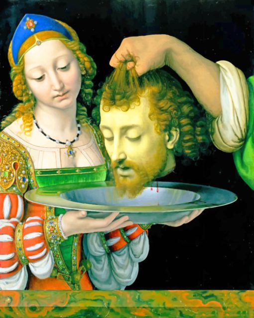 Salome With The Head Of John The Baptist paint by numbers