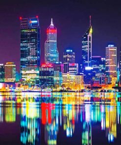 Perth City Skylines Paint by numbers