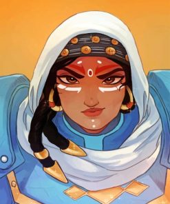 Pharah Bedouin Overwatch Paint by numbers
