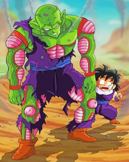 Piccolo And Goku Paint by numbers