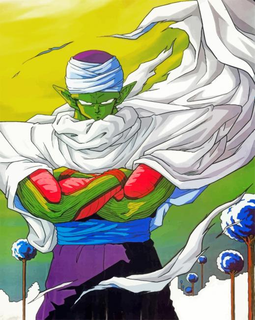 Piccolo Dragon Ball Z Paint by numbers