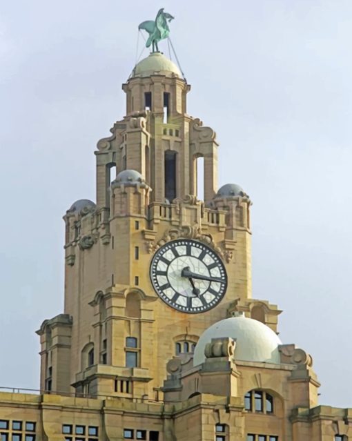 Royal Liver Building Paint by numbers