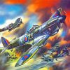War Spitfire Paint by numbers