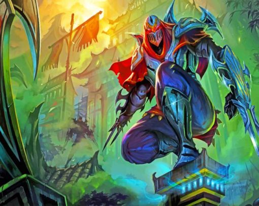 Zed League Of Legends Paint by numbers