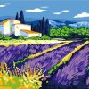 Lavender Field piant by numbers