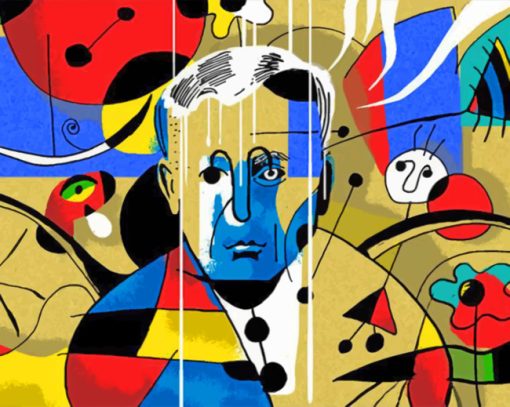 Aesthetic Joan Miro paint by numbers