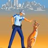 Australian Police Man paint by numbers