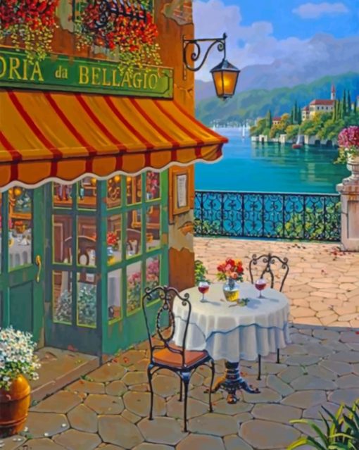 Bellagio Cafe paint by numbers