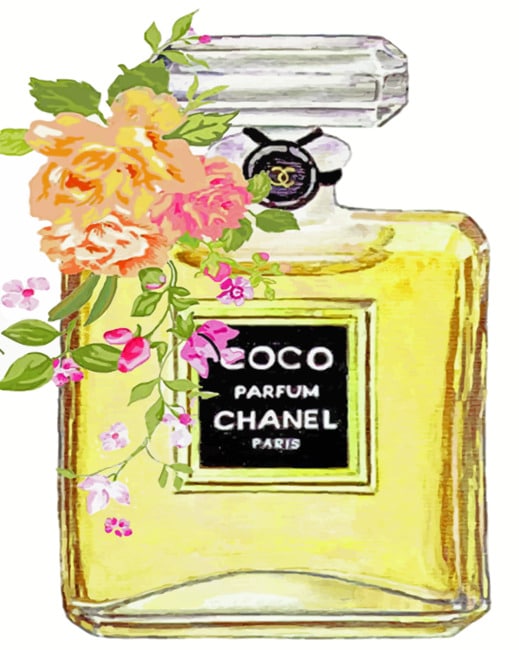 Coco Chanel Perfume Paint By Number - NumPaints - Paint by numbers