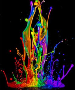 Colors Splatter Piant by numbers