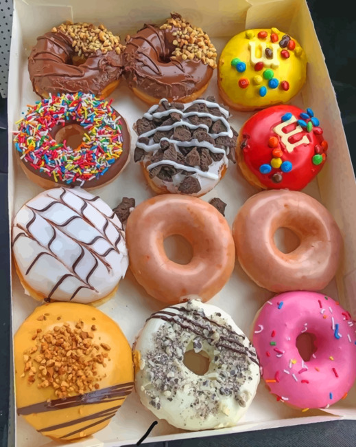 Tasty Doughnuts Paint by numbers