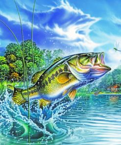 Fly Fishing Artwork Paint By Number - NumPaints - Paint by numbers