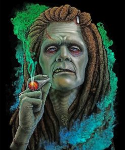 Frankenstein Smoking paint by numbers
