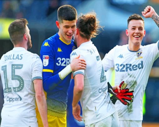 Leeds United Football Club paint by numbers